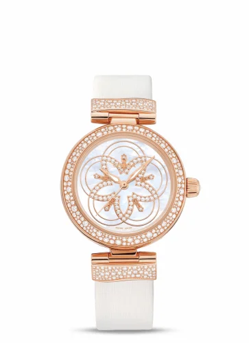Omega LadyMatic Co-Axial 34 Red Gold Diamond / Diamond Flower 425.67.34.20.55.006 (42567342055006)